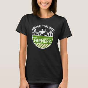 Camiseta Apoya a tus agricultores locales que crian animale