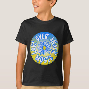 Camiseta Apoya a Ucrania Amor Sobre la Ira Música 4
