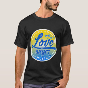 Camiseta Apoya a Ucrania Amor Sobre Música de Ira