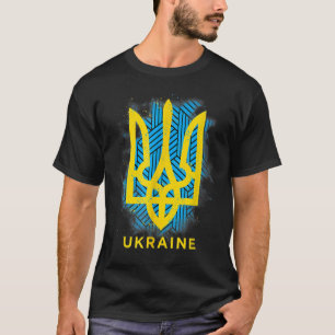 Camiseta Apoya a Ucrania Me mantengo con Ucrania Bandera