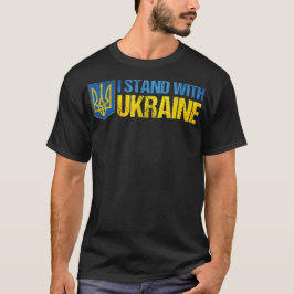 Camiseta Apoya a Ucrania Me mantengo con Ucrania Bandera