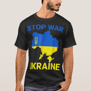 Camiseta Apoya a Ucrania Me mantengo con Ucrania Bandera