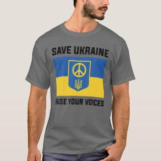 Camiseta Apoya a Ucrania Salven a Ucrania Levanten sus voce