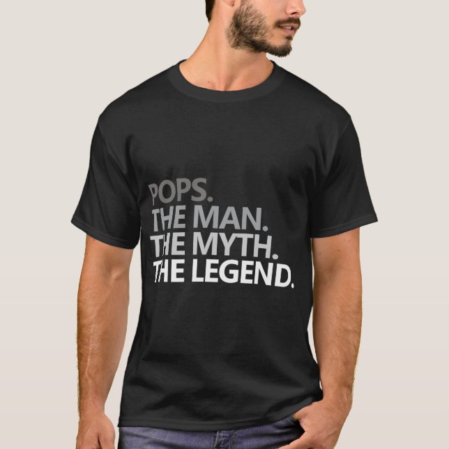 Camiseta APOYA AL HOMBRE EL MITO LA LEYENDA Regalo del Día  (Anverso)