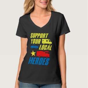 Camiseta Apoya el incendio de la policía de Médicas Médicos