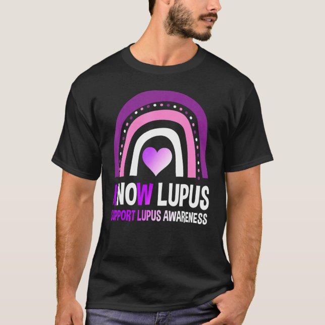Camiseta Apoya el Mes de Concienciación sobre Lupus Un Arco (Anverso)