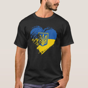 Camiseta Apoya la bandera de Ucrania, el orgullo por la paz