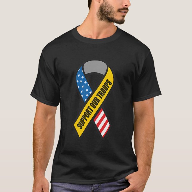 Camiseta Apoya la cinta de opciones de nuestras tropas (Anverso)