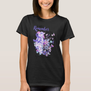 Camiseta Apoya La Concienciación De Alzheimer Dad Mo