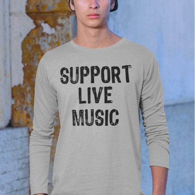 Camiseta Apoya la música en directo, Live Band Live Concert (Subido por el creador)