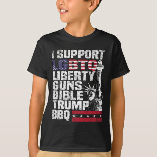 Camiseta Apoya las armas de liberación de Lgbtq Biblia Trum