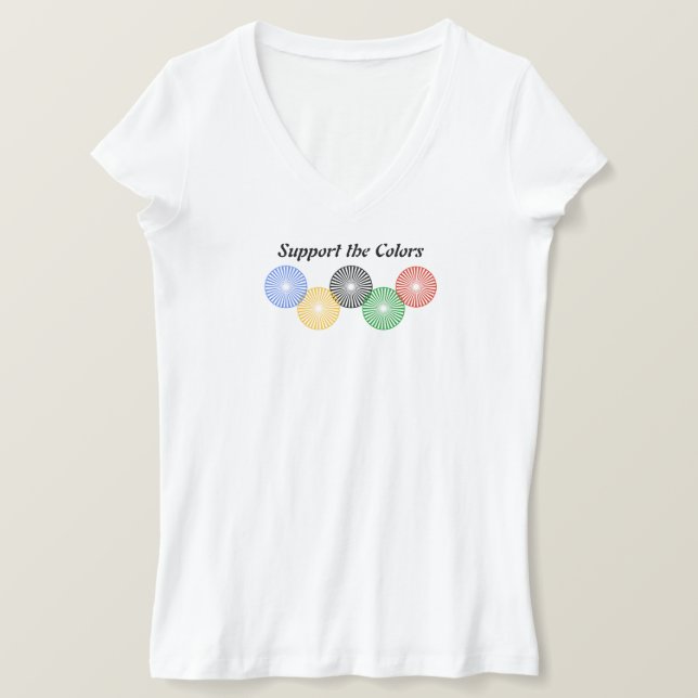 Camiseta Apoya los colores - (Anverso del diseño)