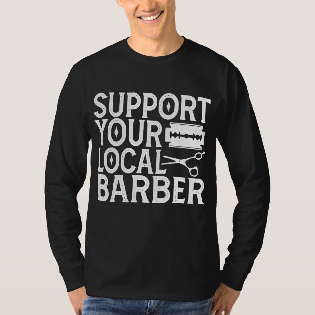 Camiseta Apoya su Barber local 2024 (Anverso)