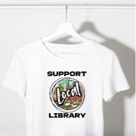 Camiseta Apoya su Biblioteca Local - Semana de la Bibliotec