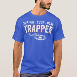 Camiseta Apoya su caza divertida de Trapper local