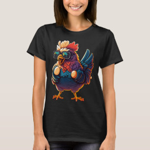 Camiseta Apoya su pollito local de huevos u2013 con S