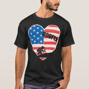 Camiseta Apoya su techo local Bandera estadounidense nortea