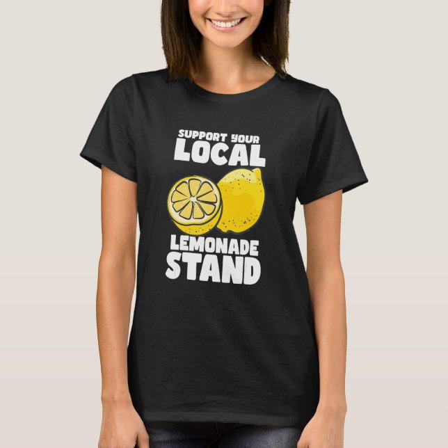 Camiseta Apoya tu stand de limonada local (Anverso)