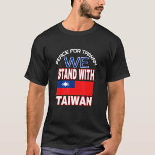 Camiseta Apoyamos a Taiwán por la paz en Taiwán