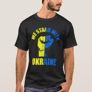 Camiseta Apoyamos a Ucrania La Bandera Ucraniana Alza El Pi