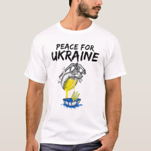 Camiseta Apoyan a la bandera ucraniana rezar por la bandera
