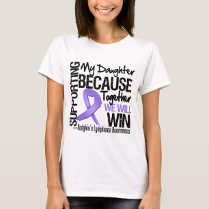 Camiseta Apoyando a mi hija - el Lymphoma.png de Hodgkin