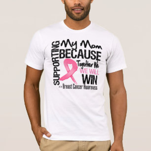 Camiseta Apoyando a mi mamá - conciencia del cáncer de