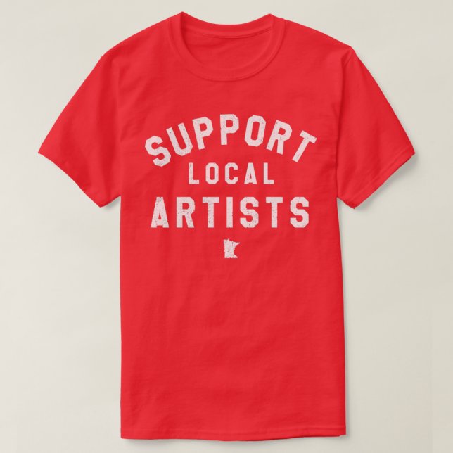 Camiseta Apoyar a artistas locales Minnesota (Diseño del anverso)