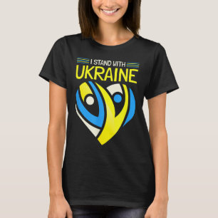 Camiseta Apoyar a la bandera de Ucrania contra Putin decir