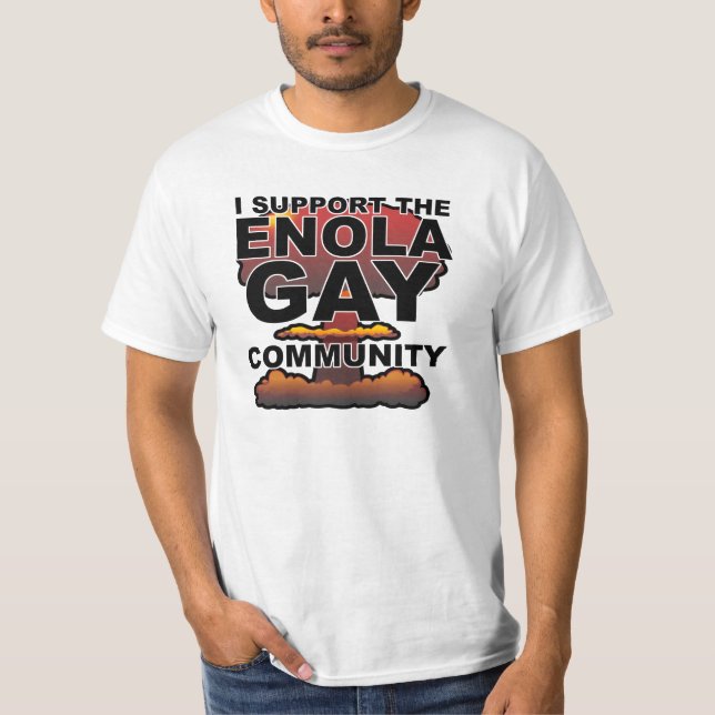 Camiseta Apoyar a la comunidad gay de Enola (Anverso)