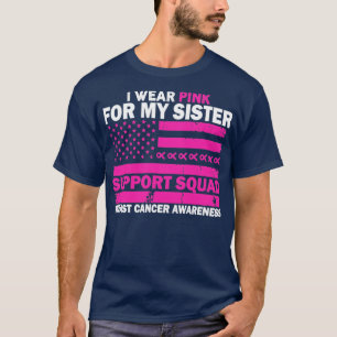 Camiseta Apoyar a la escuadra vestir a la hermana rosada de