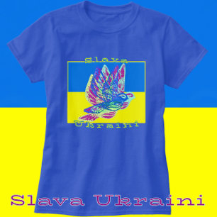 Camiseta Apoyar a las palomas de la paz de Ucrania eslava