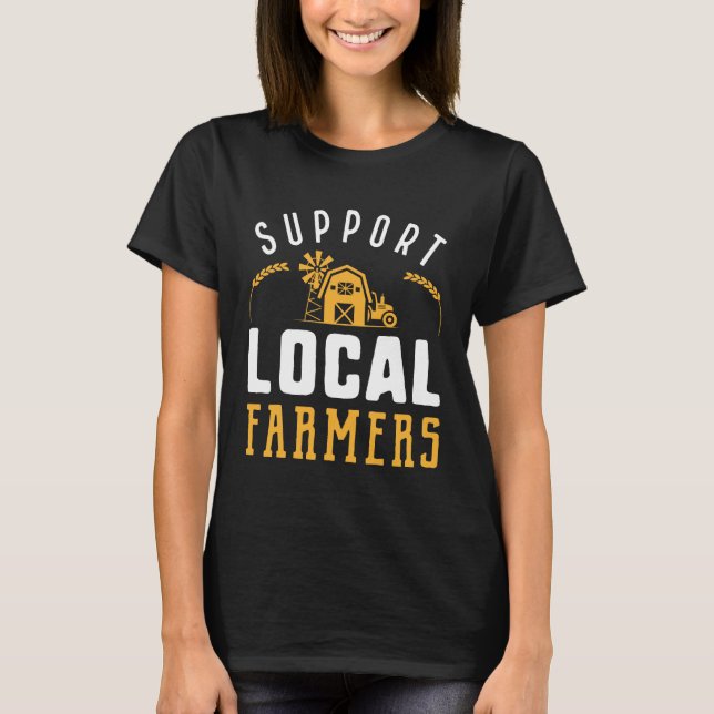 Camiseta Apoyar a los agricultores locales (Anverso)