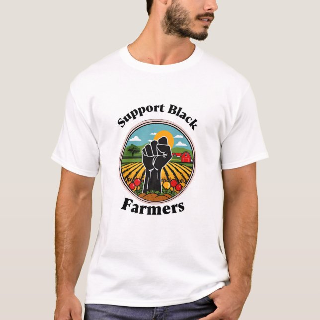 Camiseta Apoyar a los agricultores negros (Anverso)