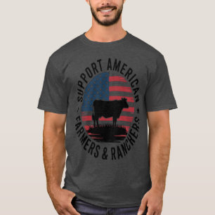 Camiseta Apoyar a los agricultores y ganaderos estadouniden