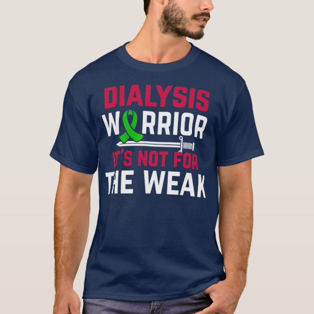 Camiseta Apoyar a los guerreros de la diálisis familiar no  (Anverso)