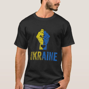 Camiseta Apoyar a los ucranianos con su bandera ventilar Uc