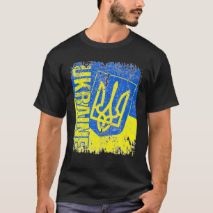 Camiseta Apoyar a los ucranianos con su bandera ventilar Uc