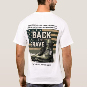 Camiseta Apoyar a los Valientes – Homelessness de Veteranos