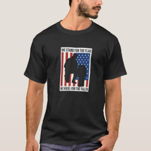 Camiseta Apoyar a soldado patriota de la bandera
