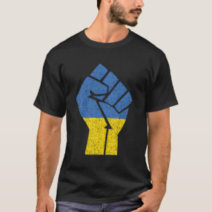 Camiseta Apoyar a Ucrania con la bandera ucraniana