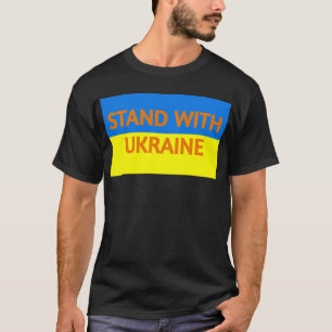 Camiseta Apoyar a Ucrania (T negra)