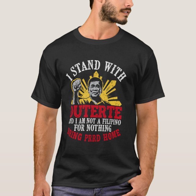 Camiseta Apoyar al partidario de PRRD Digong Duterte Filipi (Anverso)