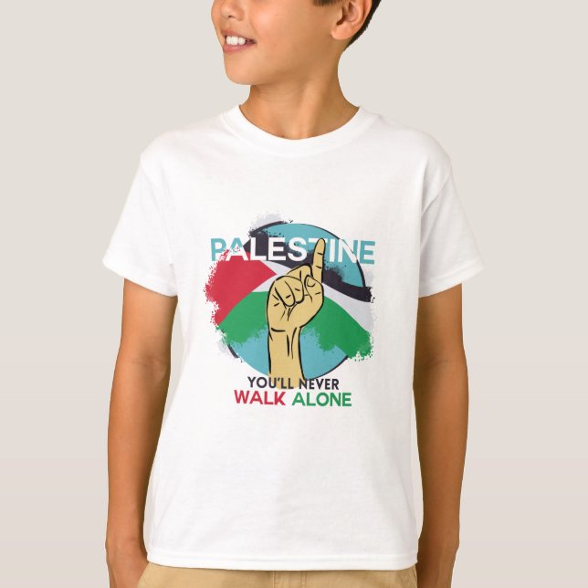 Camiseta Apoyar al pueblo palestino (Anverso)