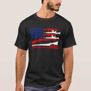 Camiseta Apoyar Con Orgullo La Segunda Enmienda Gun America