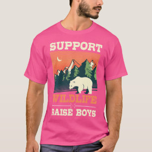 Camiseta Apoyar el acampamiento conservacionista de un niño