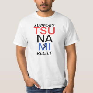 CAMISETA APOYAR EL ALIVIO DEL TSUNAMI