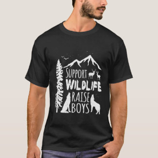 Camiseta Apoyar el aumento de la vida salvaje de los niños 