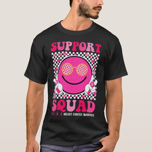 Camiseta Apoyar el Cáncer de Mama de Sonrisa Rosa (Anverso)