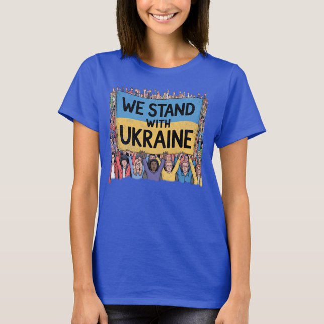 Camiseta Apoyar el diseño, unidad y libertad de la multitud (Anverso)
